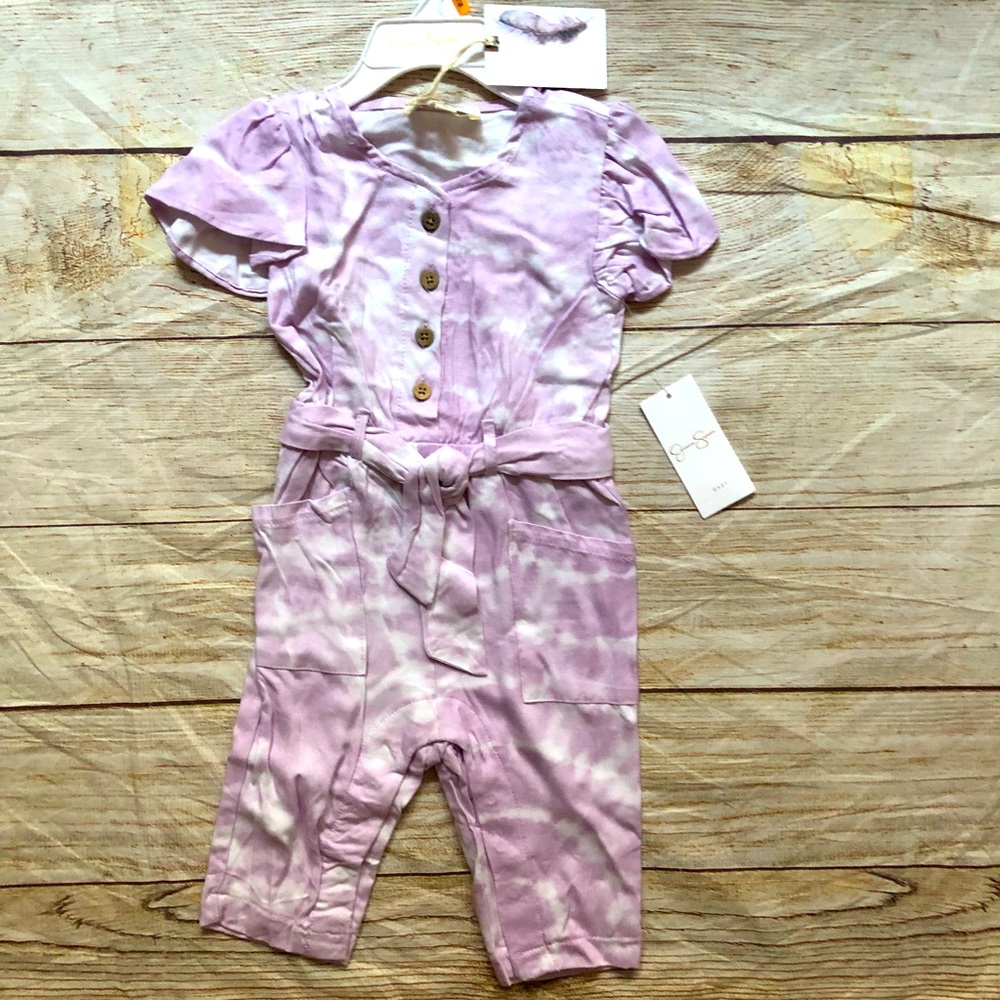 Jessica Simpson purple tie dye Romper - NEW